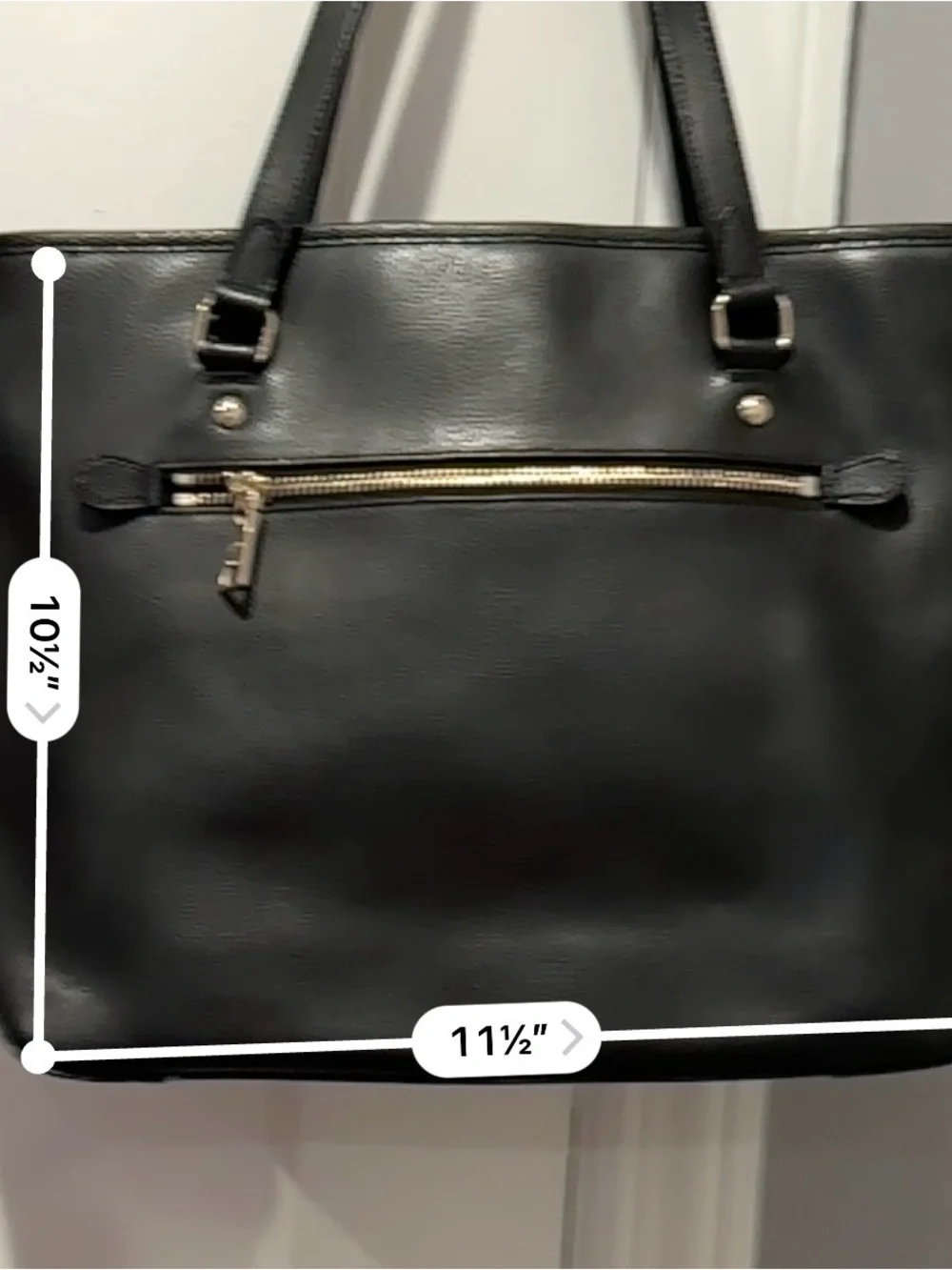 Coach Black Pebbled Leather Double-Handle Tote with Gold Hardware NWOT